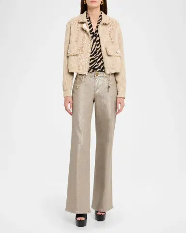 Maison Common Animal-Print Silk Sleeveless Blouse | Thumbnail 2 Maison Common Animal-Print Silk Sleeveless Blouse | Thumbnail 2