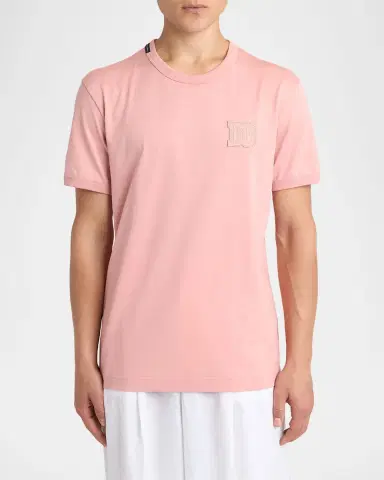 Dolce & Gabbana Men's Cotton DG-Patch Crewneck T-Shirt | Thumbnail 4 Dolce & Gabbana Men's Cotton DG-Patch Crewneck T-Shirt | Thumbnail 4