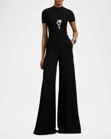 Ralph Lauren Collection Stretch Short-Sleeve Sweater | Thumbnail 2 Ralph Lauren Collection Stretch Short-Sleeve Sweater | Thumbnail 2