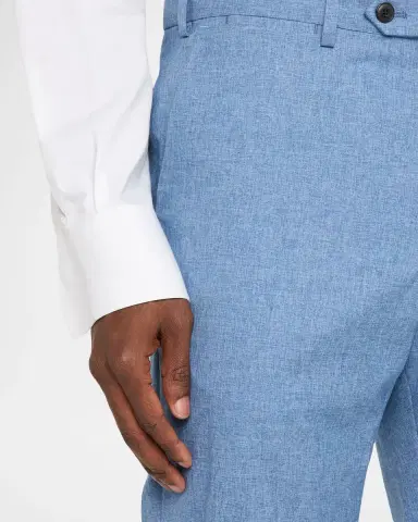Emporio Armani Men's Wool, Cotton and Silk Sharkskin Two-Piece Suit | Thumbnail 10 Emporio Armani Men's Wool, Cotton and Silk Sharkskin Two-Piece Suit | Thumbnail 10