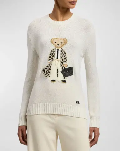 Ralph Lauren Collection Spring Polo Bear Silk Sweater | Thumbnail 4 Ralph Lauren Collection Spring Polo Bear Silk Sweater | Thumbnail 4