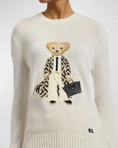 Ralph Lauren Collection Spring Polo Bear Silk Sweater | Thumbnail 5 Ralph Lauren Collection Spring Polo Bear Silk Sweater | Thumbnail 5