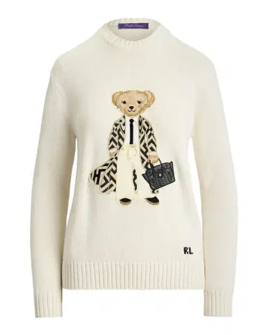 Ralph Lauren Collection Spring Polo Bear Silk Sweater | Thumbnail 1 Ralph Lauren Collection Spring Polo Bear Silk Sweater | Thumbnail 1