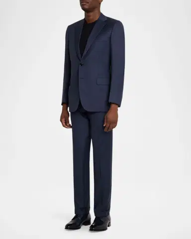 Brioni Men's Wool Micro-Herringbone Two-Piece Suit | Thumbnail 2 Brioni Men's Wool Micro-Herringbone Two-Piece Suit | Thumbnail 2
