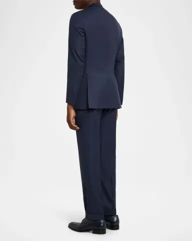 Brioni Men's Wool Micro-Herringbone Two-Piece Suit | Thumbnail 3 Brioni Men's Wool Micro-Herringbone Two-Piece Suit | Thumbnail 3