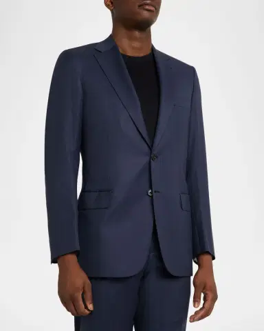 Brioni Men's Wool Micro-Herringbone Two-Piece Suit | Thumbnail 4 Brioni Men's Wool Micro-Herringbone Two-Piece Suit | Thumbnail 4