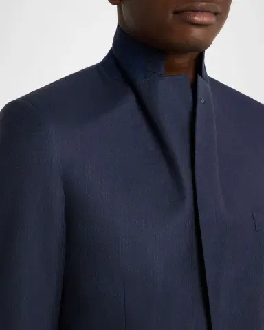 Brioni Men's Wool Micro-Herringbone Two-Piece Suit | Thumbnail 8 Brioni Men's Wool Micro-Herringbone Two-Piece Suit | Thumbnail 8