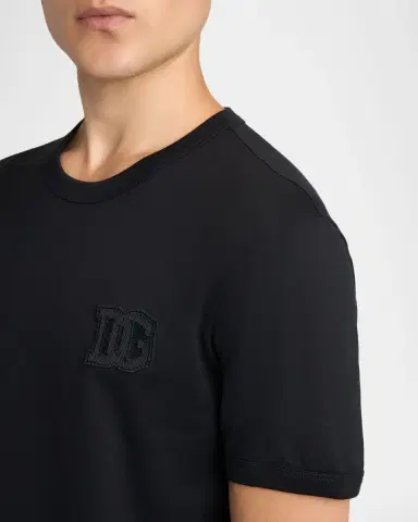 Dolce & Gabbana Men's Cotton DG-Patch Crewneck T-Shirt | Thumbnail 5 Dolce & Gabbana Men's Cotton DG-Patch Crewneck T-Shirt | Thumbnail 5