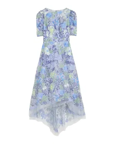 Rickie Freeman for Teri Jon High-Low Embroidered Tulle Maxi Dress | Thumbnail 1 Rickie Freeman for Teri Jon High-Low Embroidered Tulle Maxi Dress | Thumbnail 1