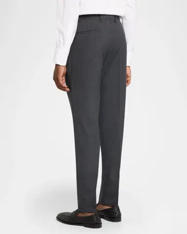 Brunello Cucinelli Men's Wool Sharkskin Pleated Pants | Thumbnail 3 Brunello Cucinelli Men's Wool Sharkskin Pleated Pants | Thumbnail 3