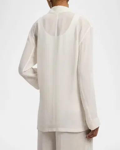 Ralph Lauren Collection Trish Linen Voile Jacket | Thumbnail 3 Ralph Lauren Collection Trish Linen Voile Jacket | Thumbnail 3
