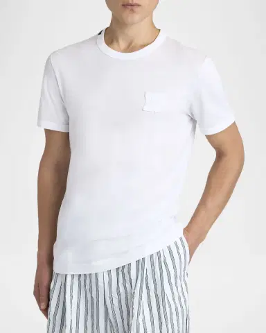 Dolce & Gabbana Men's Cotton DG-Patch Crewneck T-Shirt | Thumbnail 4 Dolce & Gabbana Men's Cotton DG-Patch Crewneck T-Shirt | Thumbnail 4
