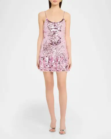 LoveShackFancy Liria Sequined Mini Dress | Thumbnail 2 LoveShackFancy Liria Sequined Mini Dress | Thumbnail 2