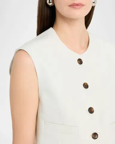 A.L.C. Georgie Linen-Blend Vest | Thumbnail 5 A.L.C. Georgie Linen-Blend Vest | Thumbnail 5