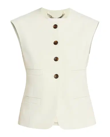 A.L.C. Georgie Linen-Blend Vest | Thumbnail 1 A.L.C. Georgie Linen-Blend Vest | Thumbnail 1