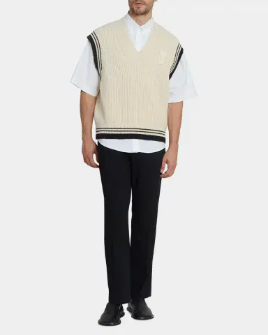 AMI PARIS Men's Ami de Coeur Cotton Short-Sleeve Shirt | Thumbnail 2 AMI PARIS Men's Ami de Coeur Cotton Short-Sleeve Shirt | Thumbnail 2