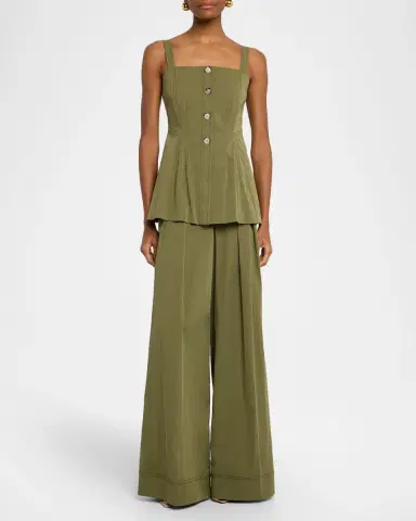 Veronica Beard Kariselle Sleeveless Square-Neck Top | Thumbnail 2 Veronica Beard Kariselle Sleeveless Square-Neck Top | Thumbnail 2