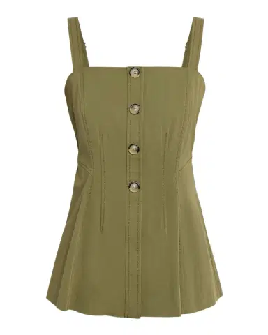 Veronica Beard Kariselle Sleeveless Square-Neck Top | Thumbnail 1 Veronica Beard Kariselle Sleeveless Square-Neck Top | Thumbnail 1