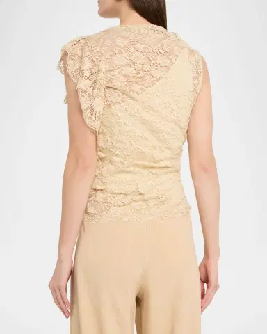 A.L.C. Astrid Lace Ruffle Top | Thumbnail 3 A.L.C. Astrid Lace Ruffle Top | Thumbnail 3