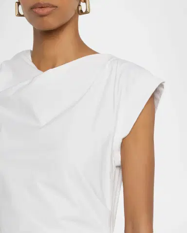 Veronica Beard Lisette Drop-Waist Stretch Cotton Midi Dress | Thumbnail 5 Veronica Beard Lisette Drop-Waist Stretch Cotton Midi Dress | Thumbnail 5