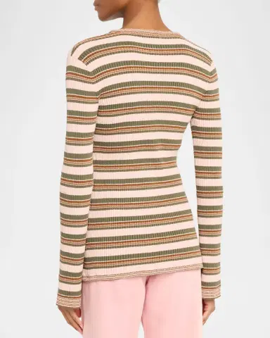 Veronica Beard Grazia Stripe Cardigan | Thumbnail 3 Veronica Beard Grazia Stripe Cardigan | Thumbnail 3
