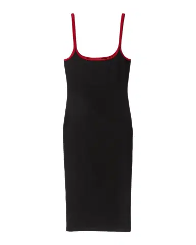 Versace Sleeveless Contrast-Trim Midi Dress | Thumbnail 1 Versace Sleeveless Contrast-Trim Midi Dress | Thumbnail 1
