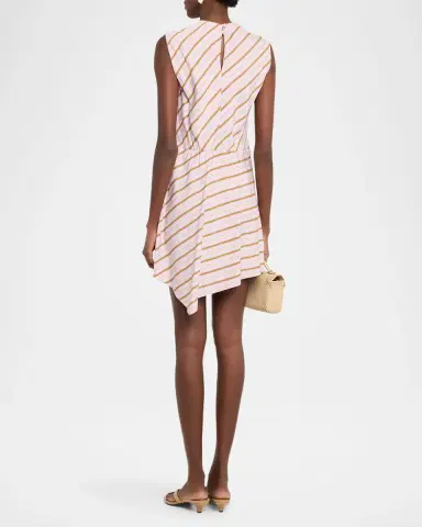 A.L.C. Dion Stripe Draped Mini Dress | Thumbnail 3 A.L.C. Dion Stripe Draped Mini Dress | Thumbnail 3