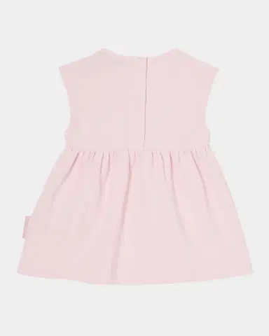 Moncler Girl 's Floral Logo Sleeveless Cotton Jersey Dress, Size 6M-3 | Thumbnail 2 Moncler Girl 's Floral Logo Sleeveless Cotton Jersey Dress, Size 6M-3 | Thumbnail 2