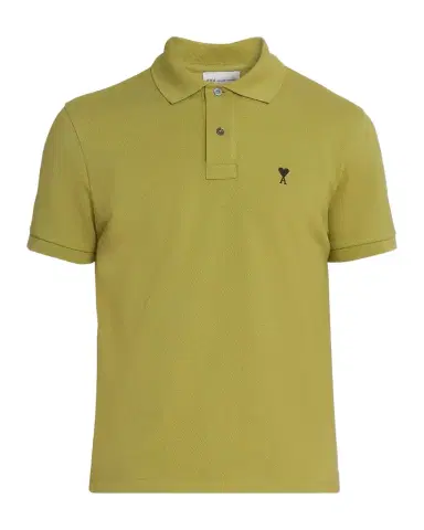 Ami Paris Men 's Cotton Pique Ami De Coeur Polo Shirt | Thumbnail 1 Ami Paris Men 's Cotton Pique Ami De Coeur Polo Shirt | Thumbnail 1
