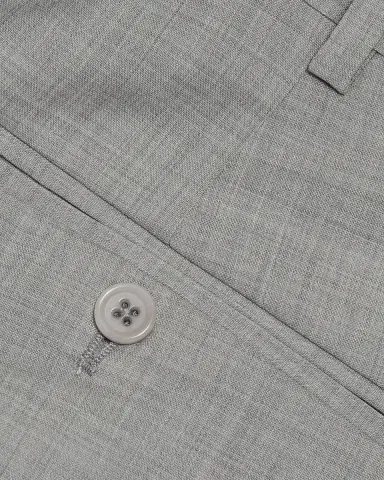 Emporio Armani Men's Wool Sharkskin Flat-Front Trousers | Thumbnail 6 Emporio Armani Men's Wool Sharkskin Flat-Front Trousers | Thumbnail 6