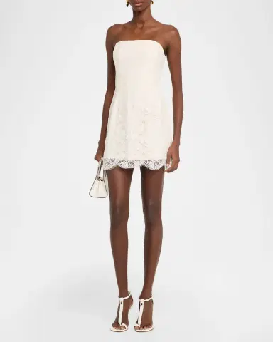 A.L.C. Eliana Strapless Lace Mini Dress | Thumbnail 4 A.L.C. Eliana Strapless Lace Mini Dress | Thumbnail 4