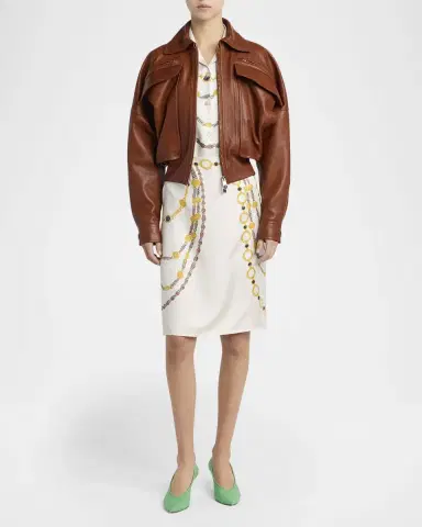 Versace Blouson Leather Jacket | Thumbnail 2 Versace Blouson Leather Jacket | Thumbnail 2