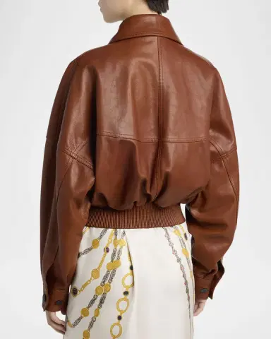 Versace Blouson Leather Jacket | Thumbnail 3 Versace Blouson Leather Jacket | Thumbnail 3