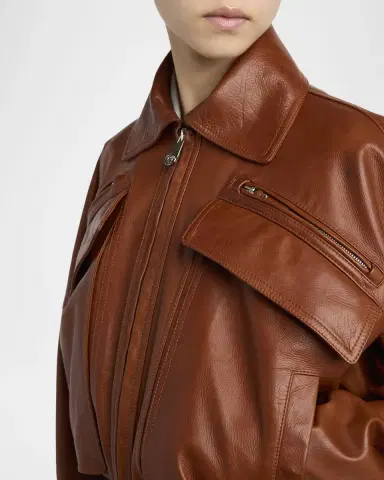 Versace Blouson Leather Jacket | Thumbnail 5 Versace Blouson Leather Jacket | Thumbnail 5