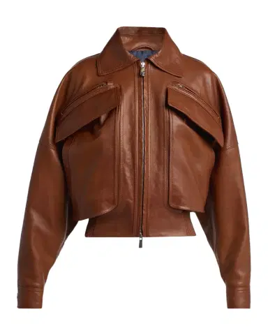 Versace Blouson Leather Jacket | Thumbnail 1 Versace Blouson Leather Jacket | Thumbnail 1