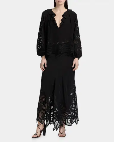 Ulla Johnson Adonis Embroidered Silk Blouse | Thumbnail 2 Ulla Johnson Adonis Embroidered Silk Blouse | Thumbnail 2