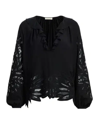 Ulla Johnson Adonis Embroidered Silk Blouse | Thumbnail 1 Ulla Johnson Adonis Embroidered Silk Blouse | Thumbnail 1