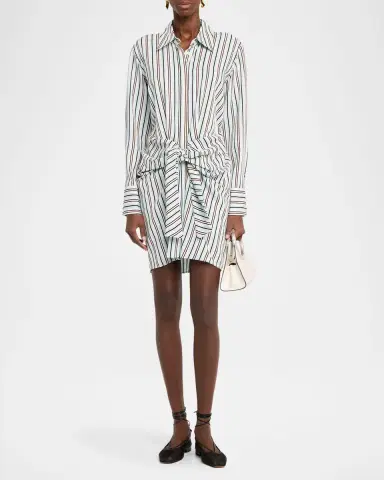 A.L.C. Mia Striped Mini Shirtdress | Thumbnail 2 A.L.C. Mia Striped Mini Shirtdress | Thumbnail 2