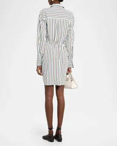 A.L.C. Mia Striped Mini Shirtdress | Thumbnail 3 A.L.C. Mia Striped Mini Shirtdress | Thumbnail 3