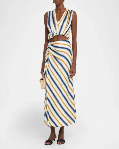 A.L.C. Brooklyn Twist-Hem Crop Top | Thumbnail 2 A.L.C. Brooklyn Twist-Hem Crop Top | Thumbnail 2