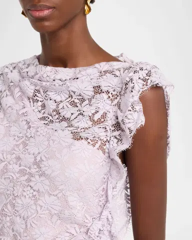 A.L.C. Astra Lace Ruffle Mini Dress | Thumbnail 5 A.L.C. Astra Lace Ruffle Mini Dress | Thumbnail 5