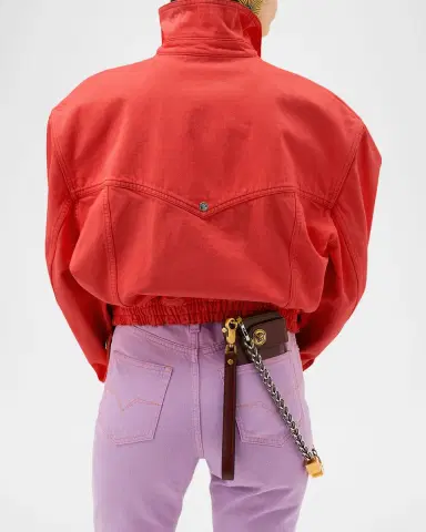 Versace Oversized Blouson Denim Jacket | Thumbnail 2 Versace Oversized Blouson Denim Jacket | Thumbnail 2