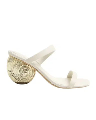 SIMKHAI 75mm Marion Leather Oyster Mule Sandals | Thumbnail 1 SIMKHAI 75mm Marion Leather Oyster Mule Sandals | Thumbnail 1