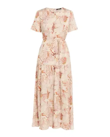 Ungaro Billie Floral-Print Hammered Satin Maxi Dress | Thumbnail 1 Ungaro Billie Floral-Print Hammered Satin Maxi Dress | Thumbnail 1