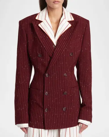 Dolce & Gabbana Sartorial Pajama Striped Doubel-Breasted Blazer Jacket | Thumbnail 4 Dolce & Gabbana Sartorial Pajama Striped Doubel-Breasted Blazer Jacket | Thumbnail 4