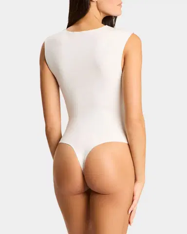 Commando Cap-Sleeve Neoprene Thong Bodysuit | Thumbnail 3 Commando Cap-Sleeve Neoprene Thong Bodysuit | Thumbnail 3