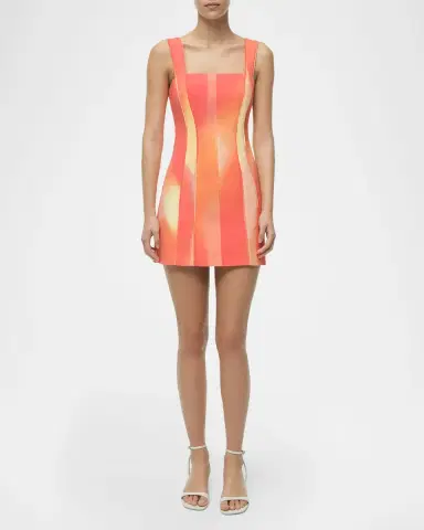 Simkhai Calyx Square-Neck Mini Dress | Thumbnail 2 Simkhai Calyx Square-Neck Mini Dress | Thumbnail 2