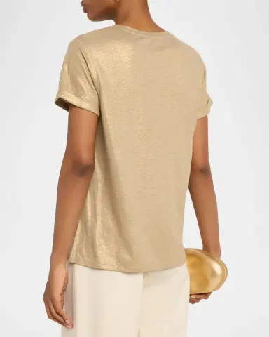 Kobi Halperin Meegan Crewneck Shimmer Knit Tee | Thumbnail 3 Kobi Halperin Meegan Crewneck Shimmer Knit Tee | Thumbnail 3