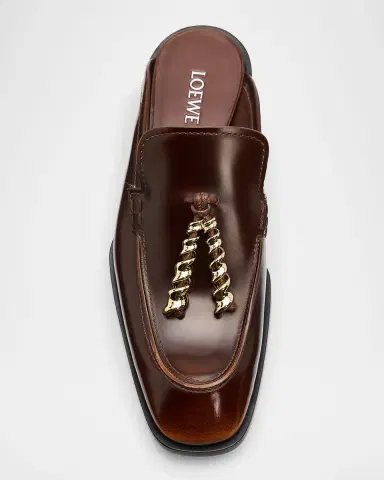 LOEWE Edge Leather Loafer Mules | Thumbnail 6 LOEWE Edge Leather Loafer Mules | Thumbnail 6