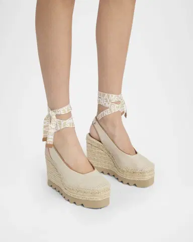 Stella McCartney 130mm Gaia Ankle-Tie Wedge Espadrilles | Thumbnail 2 Stella McCartney 130mm Gaia Ankle-Tie Wedge Espadrilles | Thumbnail 2